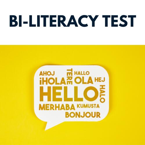 Bi-literacy test 