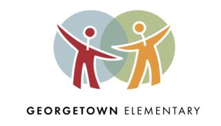 Graphical depiction of two children at Georgetown Elementary