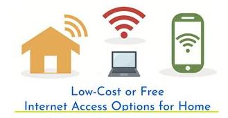 Graphic Low-cost or Free Internet Access Options for Home. Link to local COVID-19 response efforts update 2020 03 26 pdf.